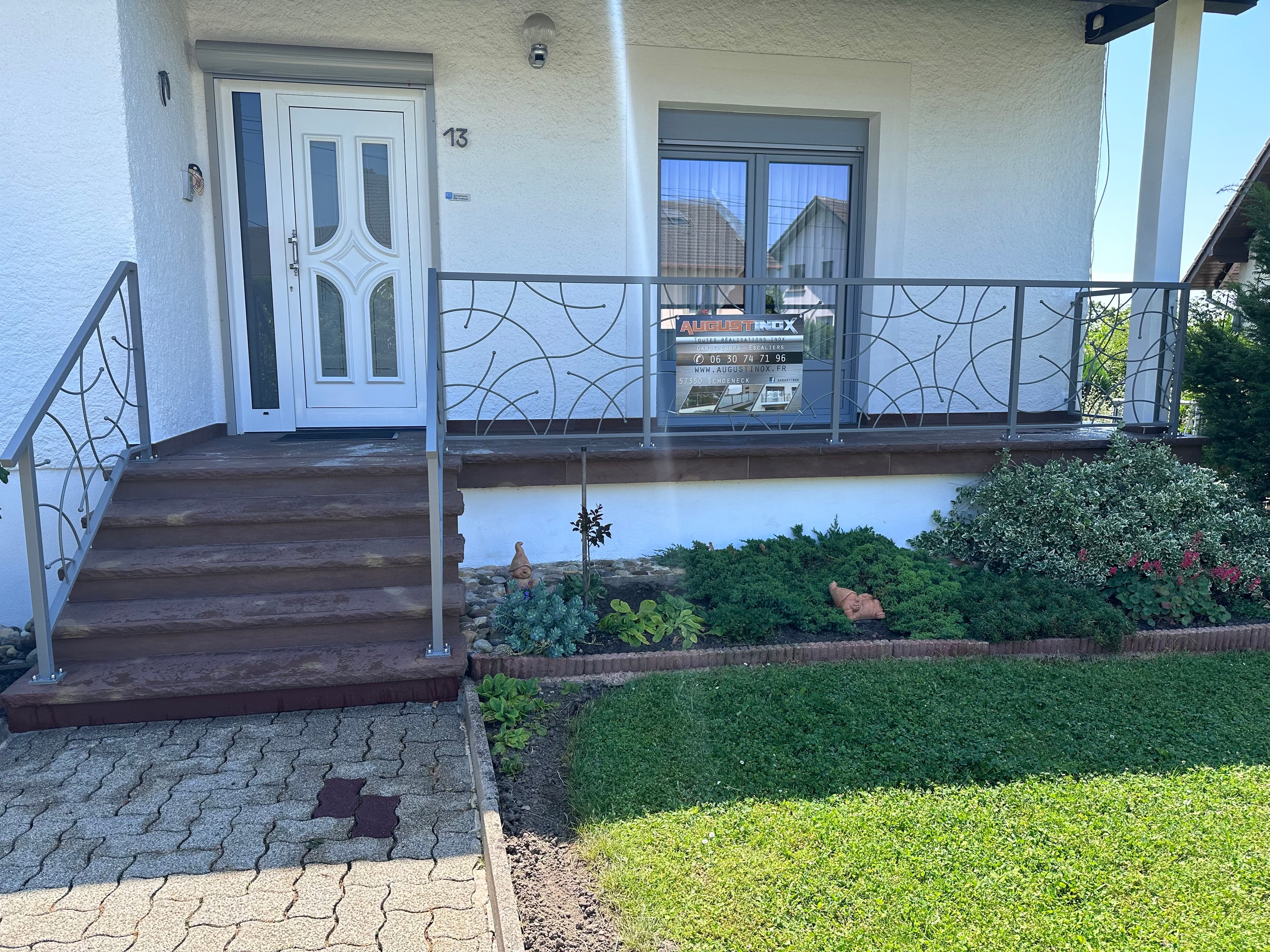 Garde corps en inox thermolaqué